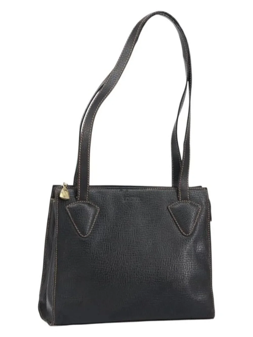 LOEWE Tote Bag Leather Black Gold Aut - Picture 2 of 16
